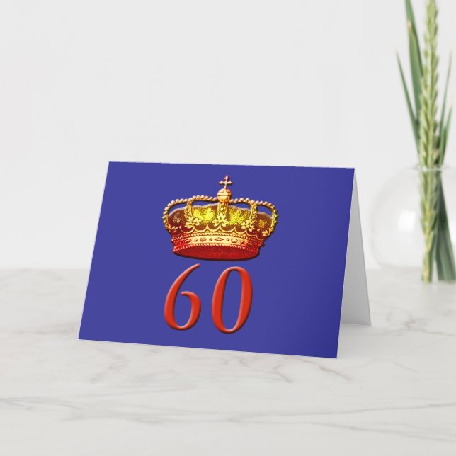 Carte Coronet et 60 royaux pour le jubilé de diamant (Devant)