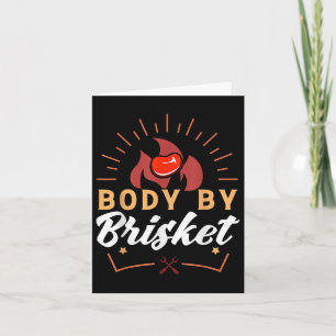 Carte Corps Par Brisket Funny Bbq Smoker Barbecue Cadeau