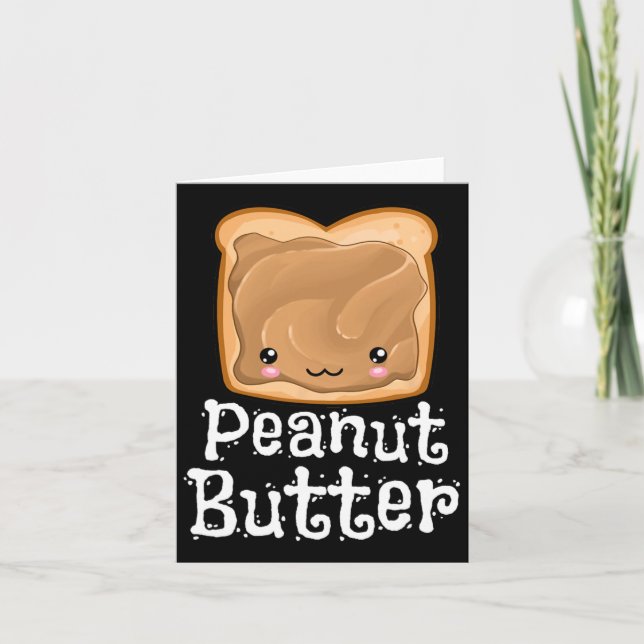 Carte Correspondance de l'Halloween Kawaii Peanut Butter (Devant)