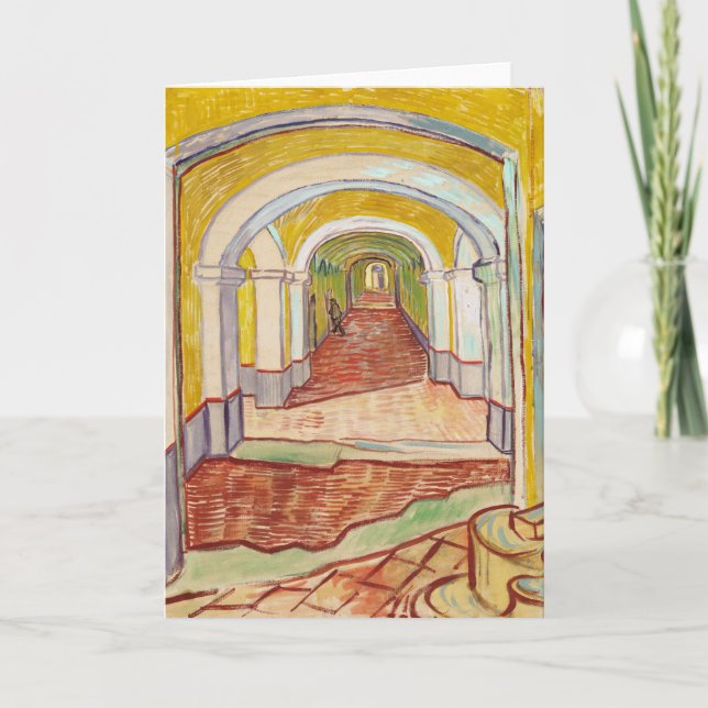 Carte Corridor dans l'asile (par Vincent van Gogh) (Devant)