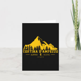 Carte Cortina D'ampezzo Italie Station de ski Alpine Ski