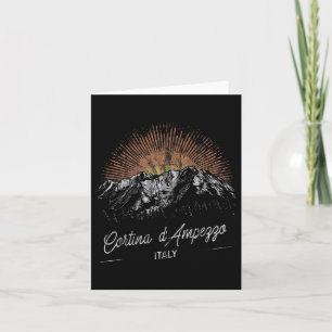 Carte Cortina D'Ampezzo Montagnes Italie Randonnée extér