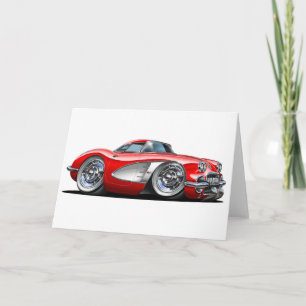 Carte Corvette rouge