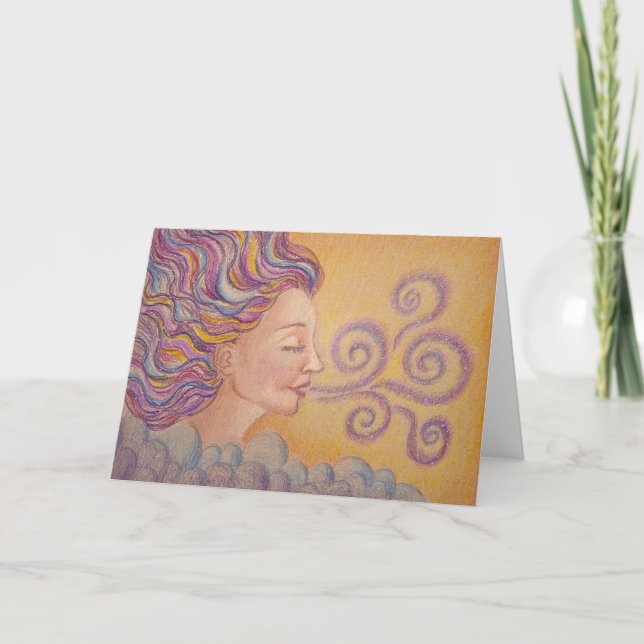 Carte "Cosmic Breath" Greeting card (Devant)