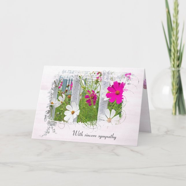 Carte Cosmos Garden Sympathy (Devant)