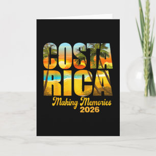 Carte Costa Rica 2026 Créer des souvenirs Famille assort