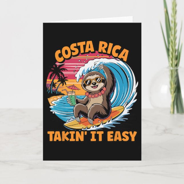 Carte Costa Rican Vida Surfer Take It Easy Costa Rica Sl (Devant)