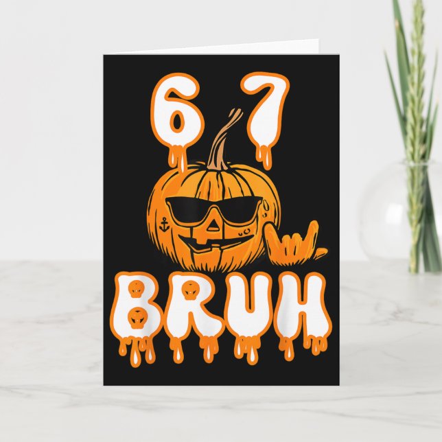 Carte Costume Brainrot de 67 memes d'Halloween Enfants 6 (Devant)