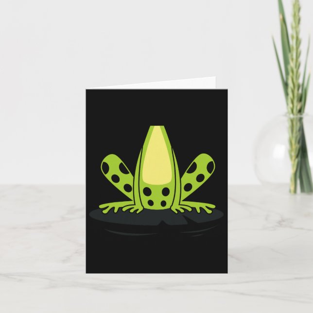 Carte Costume Corps de grenouille mignonne Reptile facil (Devant)