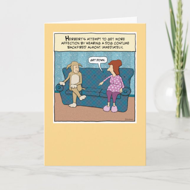 Carte Costume de chien drôle Anniversaire (Devant)