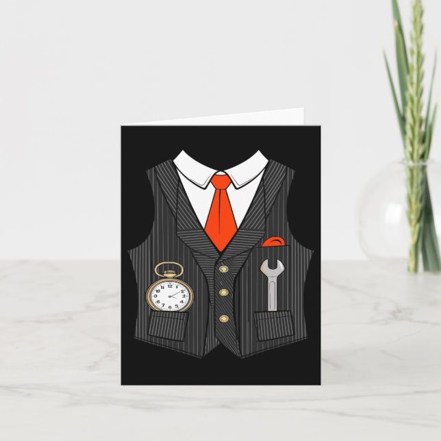 Carte Costume De Conducteur De Train Halloween Pour Enfa (Devant)