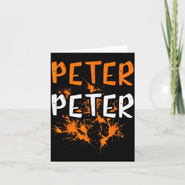 Carte Costume de couple Peter Pumpkin Eater Splash Hallo (Devant)