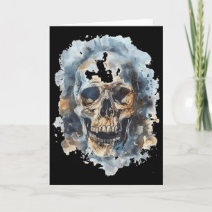 Carte Costume de crâne Halloween Art Spooky Skull