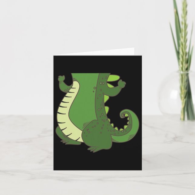 Carte Costume de crocodile Halloween Cool Croc Corps Laz (Devant)