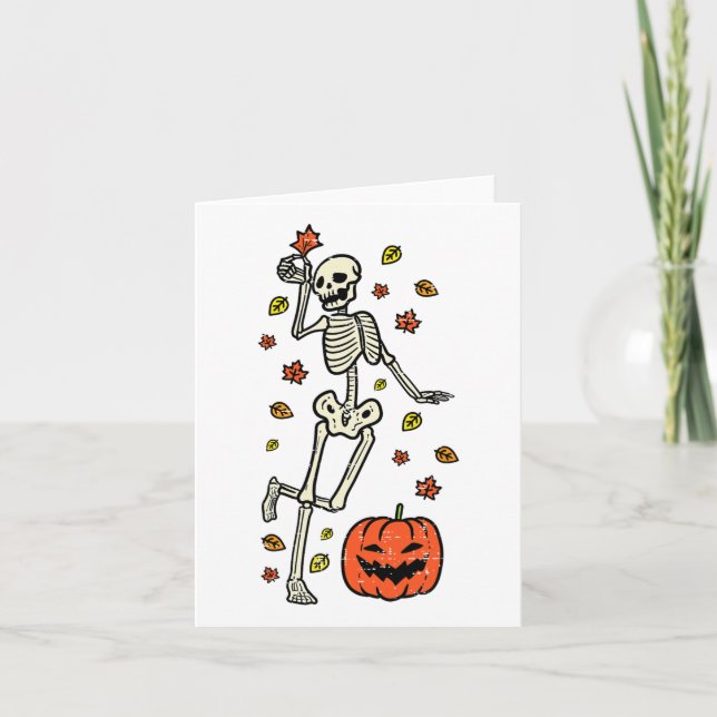 Carte Costume de danse de squelette de citrouille d'Hall (Devant)