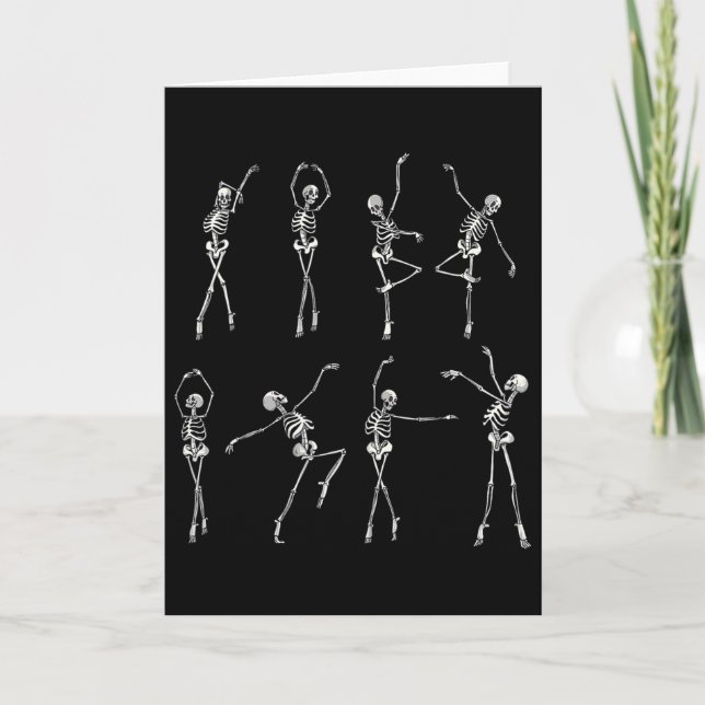 Carte Costume de danse squelette Llerinas Halloween Llet (Devant)