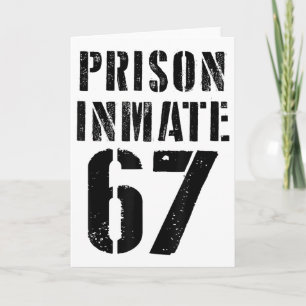 Carte Costume de détenu de prison 67 Halloween Memes Pri
