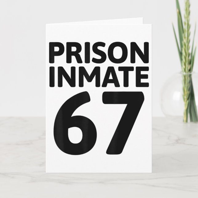Carte Costume de détenu de prison 67 Halloween Prison Dé (Devant)
