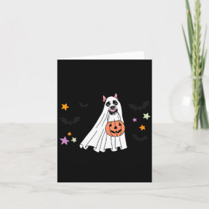 Carte Costume de fan de chien Terrier Boston noir Boo he