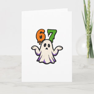 Carte Costume de fantôme mignon Scp 67 Halloween Six Sep