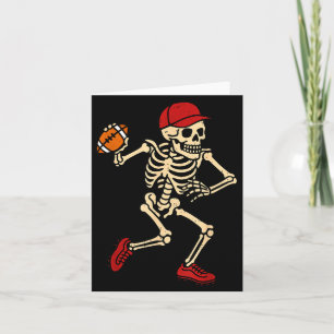 Carte Costume de football squelette Halloween Sport effr