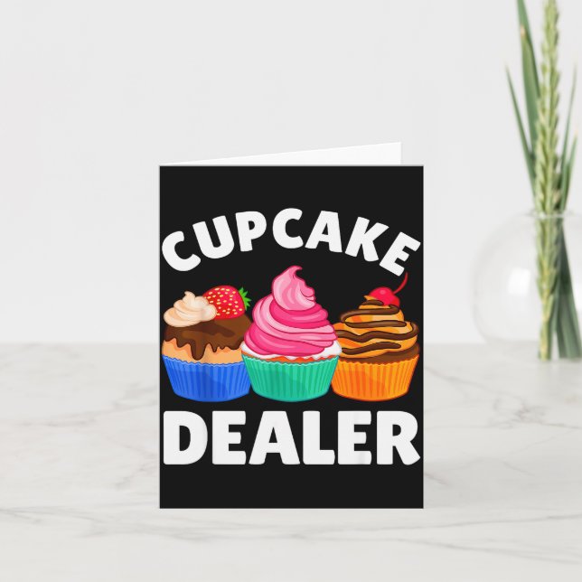Carte Costume de gâteau cupcake cool pour hommes femmes  (Devant)
