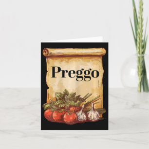 Carte Costume de grossesse Preggo Sauce Mignonne Annonce