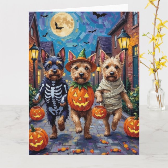 Carte Costume de Halloween pour Trick-or-Treating de Ter (Fleur jaune)