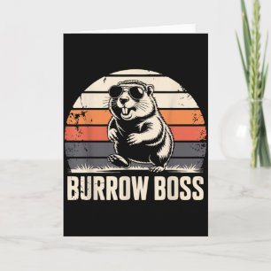 Carte Costume de la journée de la marmotte de Punxy Phil