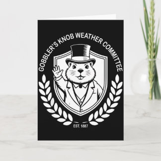 Carte Costume de la journée de la marmotte de Punxy Phil