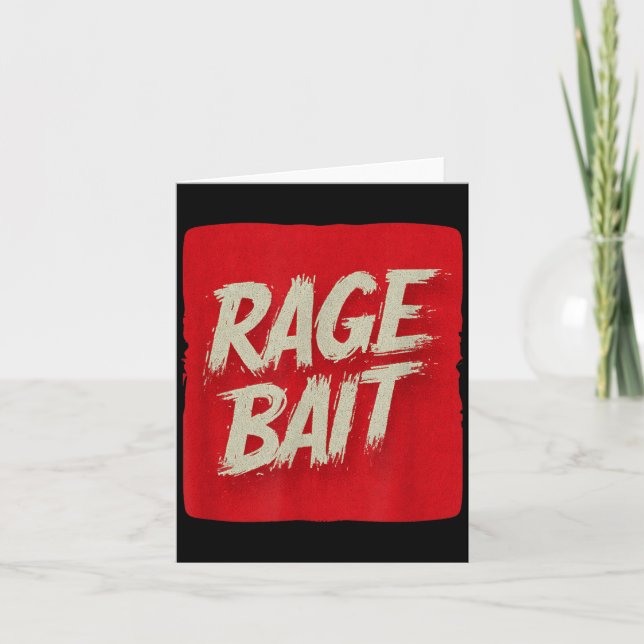 Carte Costume de leurre de rage rouge cool (Devant)