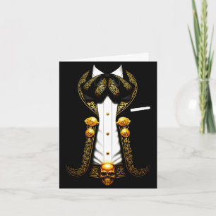 Carte Costume de mariachi mexicain charro mexicain drôle