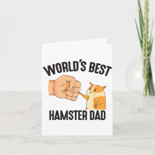 Carte Costume de papa hamster du monde pour les amoureux