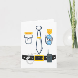 Carte Costume de policier d'Halloween