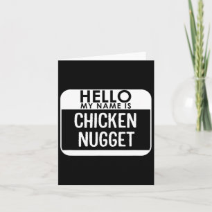 Carte Costume de poulet Nugget amusant Dernière minute f