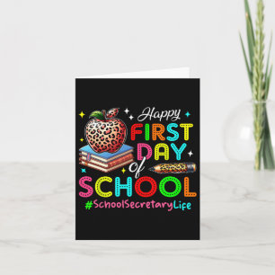 Carte Costume de secrétaire d'école pour le premier jour