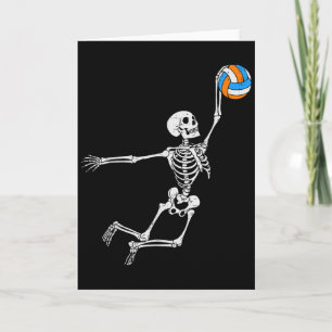 Carte Costume de volleyball squelette Halloween garçons