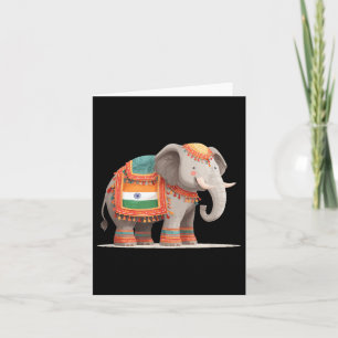 Carte Costume d'éléphant joli pour les couleurs et les a