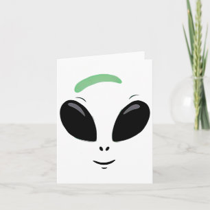 Carte Costume d'Halloween Alien vert