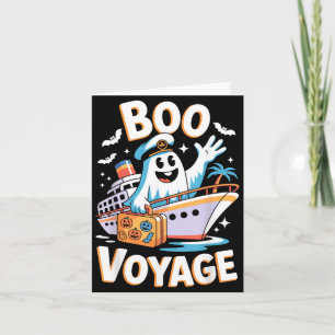 Carte Costume d'Halloween Boo Voyage Drôle Épouvantable