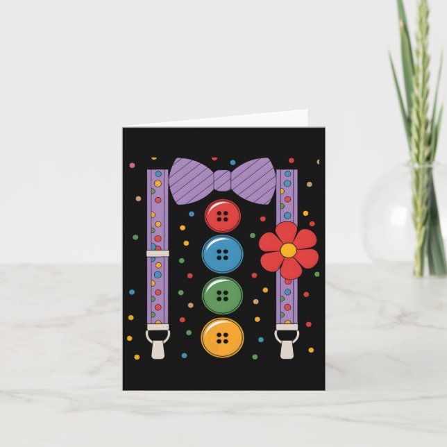 Carte Costume d'Halloween clown 1 (Devant)