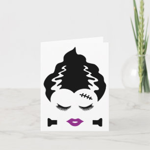 Carte Costume d'Halloween de la mariée du monstre de Fra