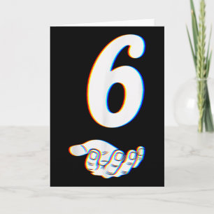 Carte Costume d'Halloween de Number 6 correspondant au m