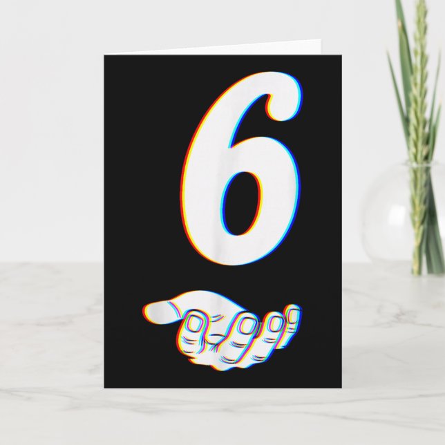 Carte Costume d'Halloween de Number 6 correspondant au m (Devant)