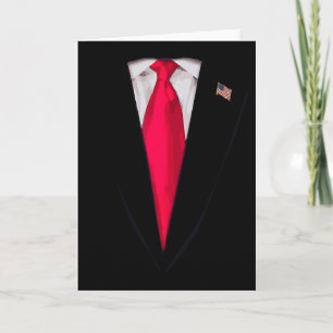 Carte Costume d'Halloween drôle de costume de président