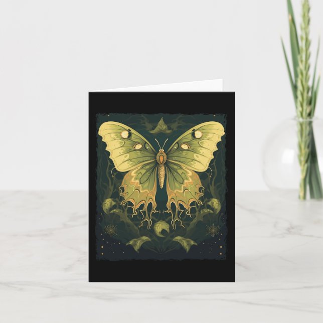 Carte Costume d'Halloween Luna Moth Halloween Halloween (Devant)