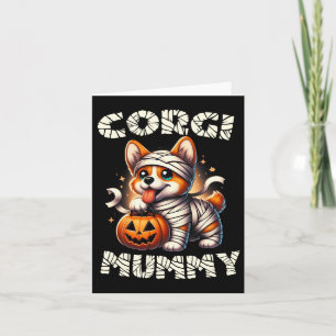 Carte Costume d'Halloween mignon Corgi gallois Amoureux