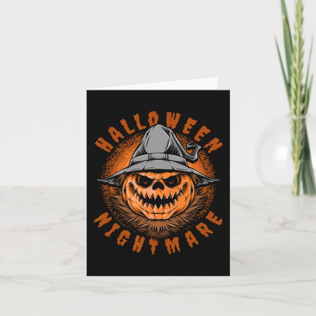 Carte Costume d'Halloween nocturne (Devant)