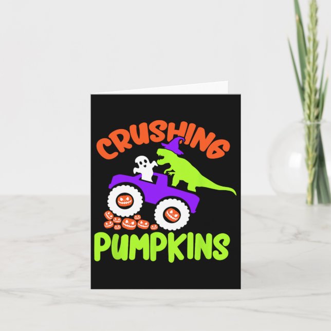 Carte Costume d'Halloween pâle Citrouille (Devant)