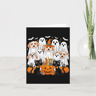 Carte Costume d'Halloween pour femme Chien habillé en fa
